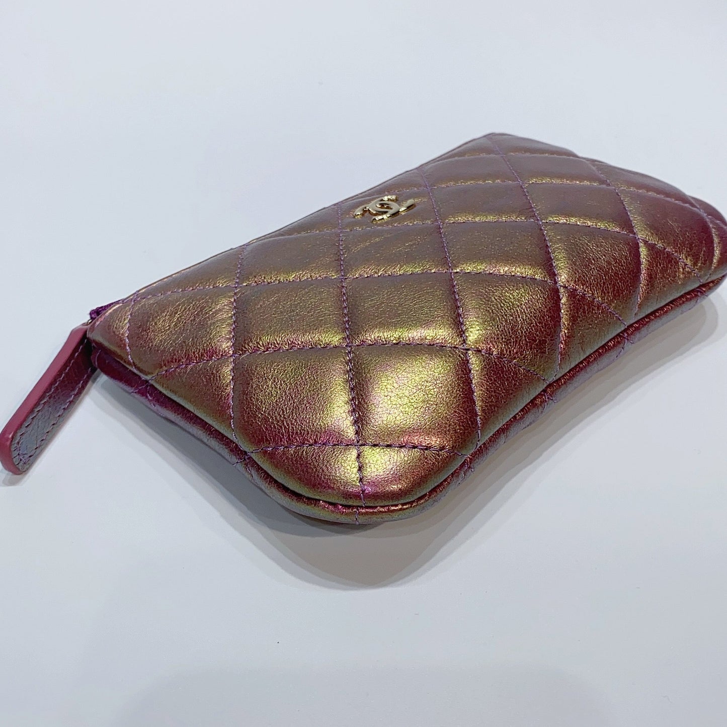 No.3825-Chanel Lambskin Mini O Case Pouch