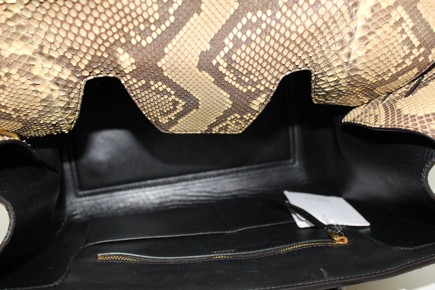 CELINE TIE KNOT TOTE PYTHON SMALL