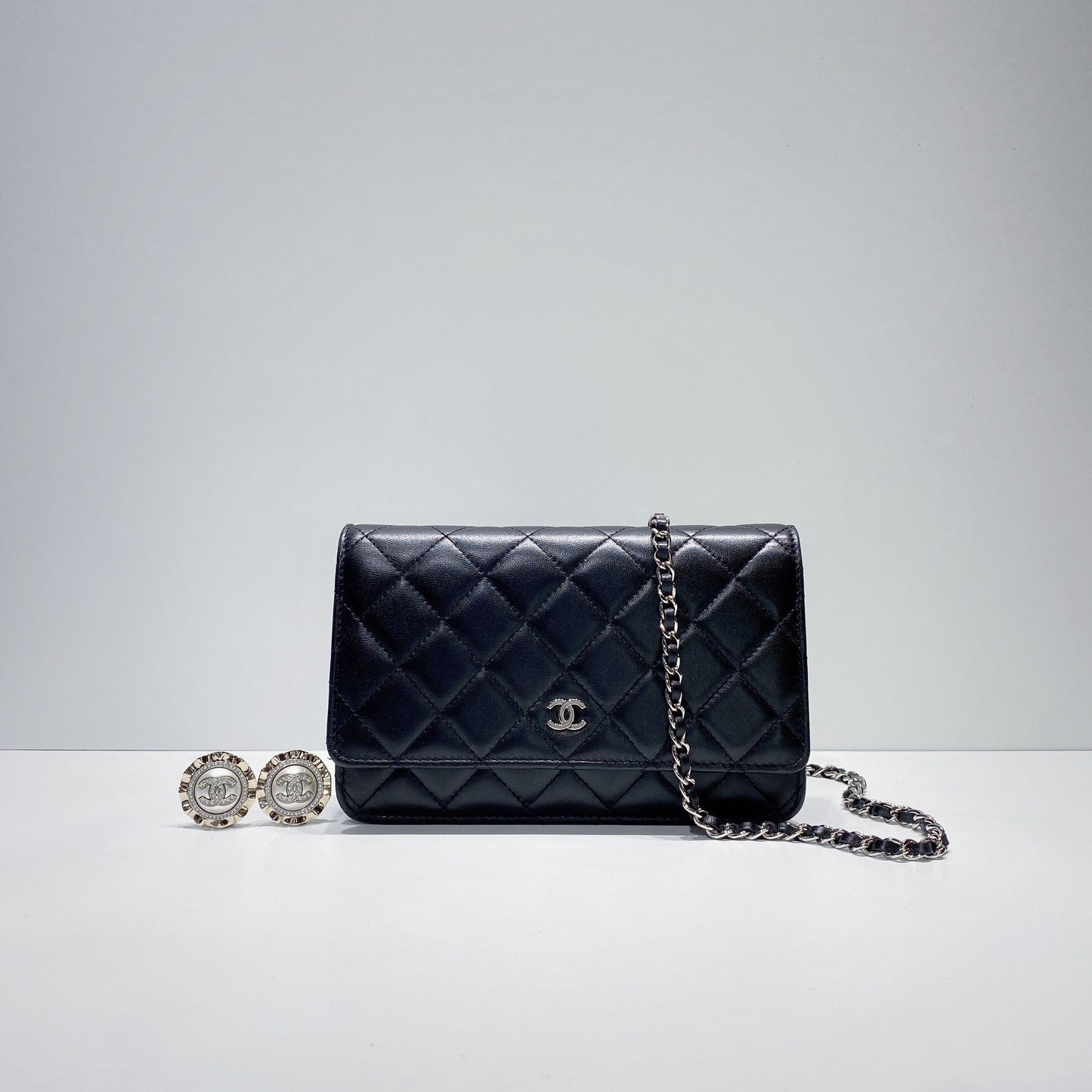 No.3434-Chanel Lambskin Timeless Classic Wallet On Chain