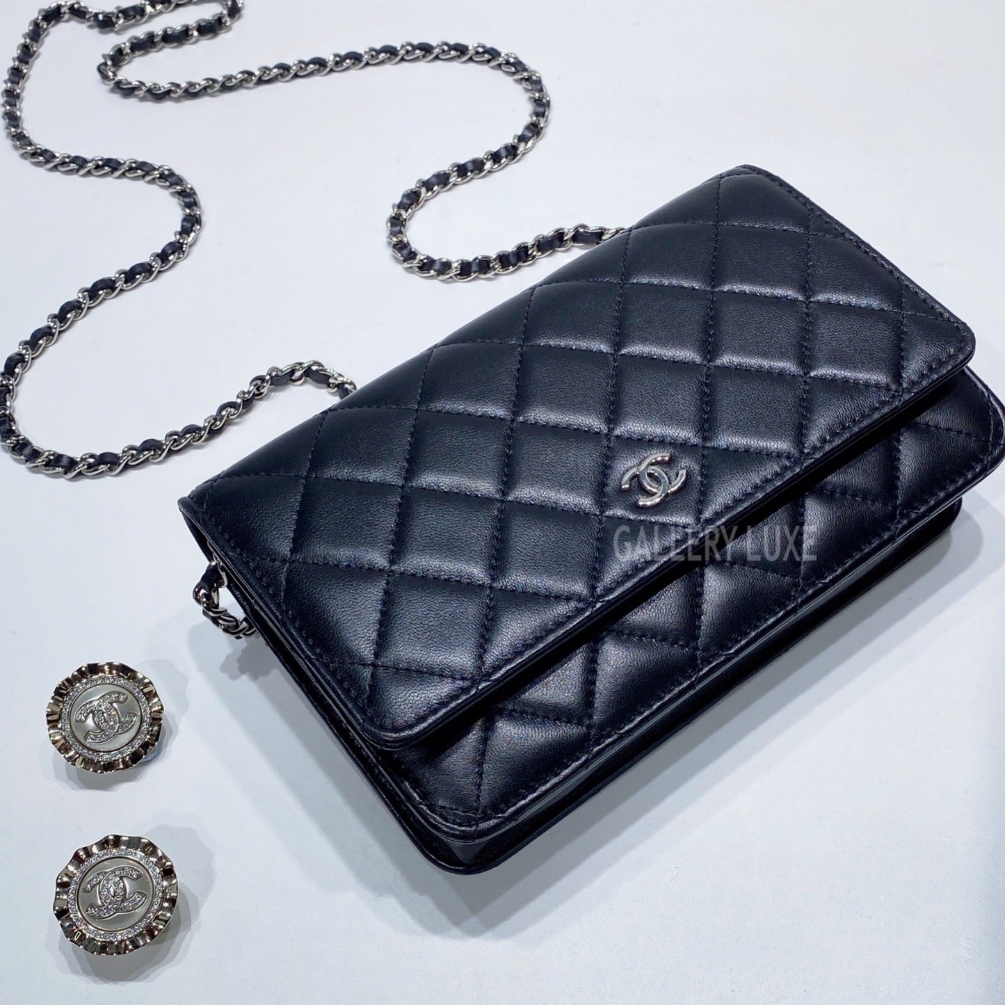 No.3434-Chanel Lambskin Timeless Classic Wallet On Chain