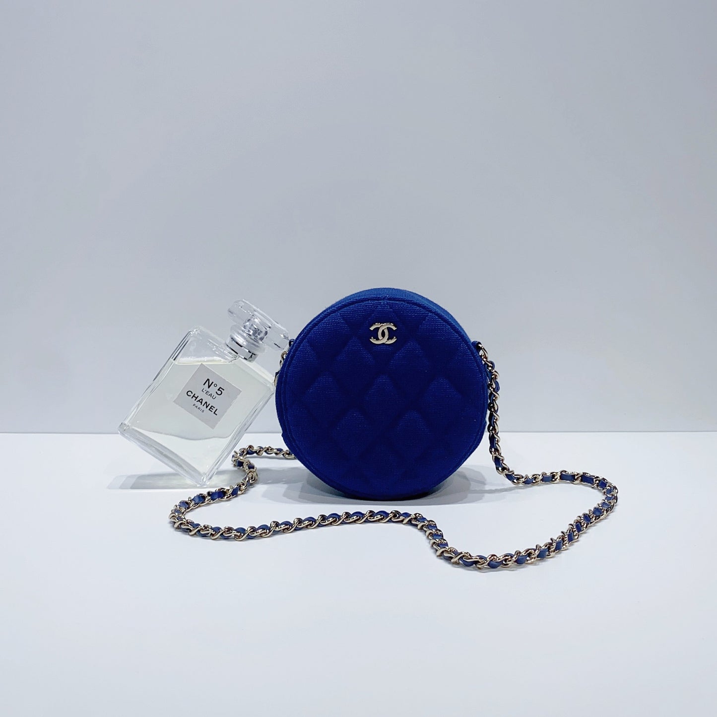No.3788-Chanel Fabric Classic Clutch With Chain