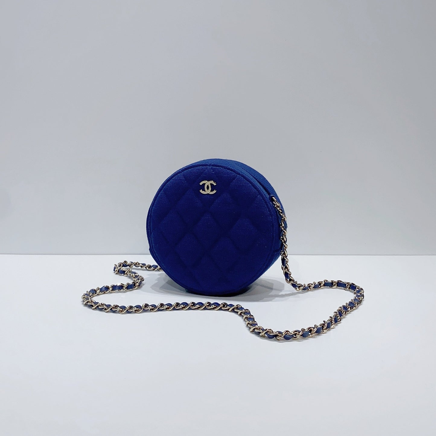 No.3788-Chanel Fabric Classic Clutch With Chain