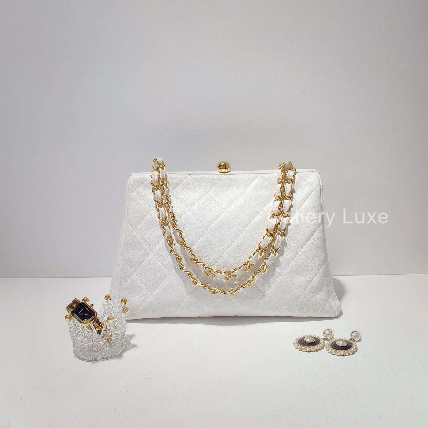 No.2197-Chanel Vintage Caviar Shoulder Bag