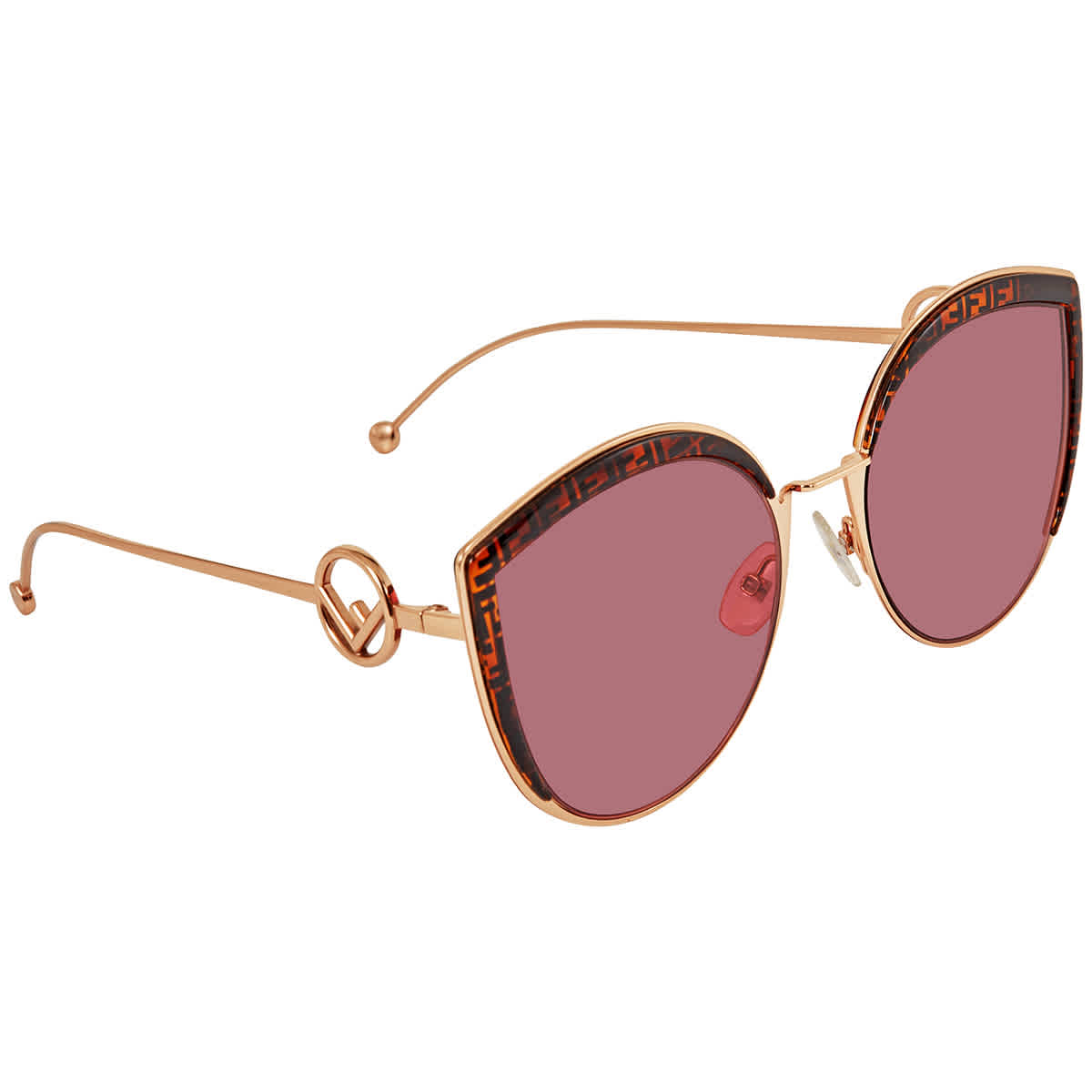 Fendi Burgundy Cat Eye Sunglasses