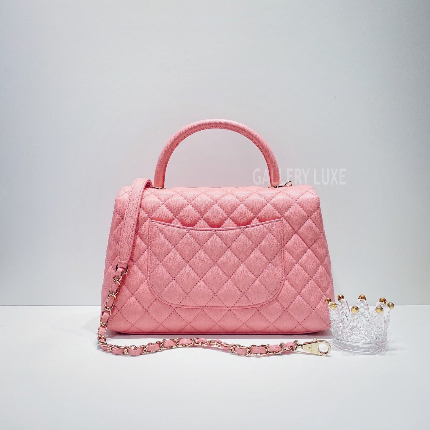 No.001313-3-Chanel Medium Caviar Coco Handle