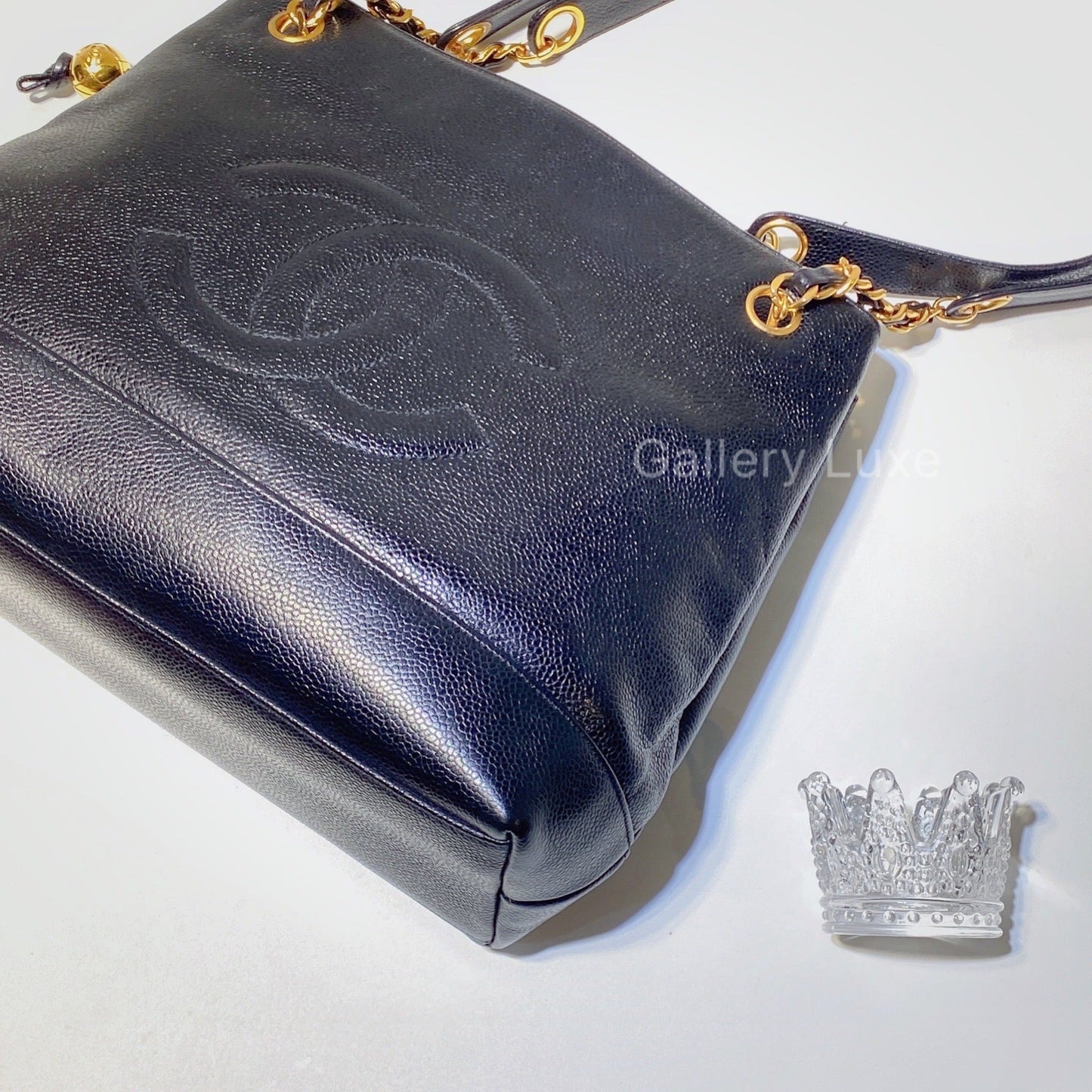 No.2658-Chanel Vintage Caviar Tote Bag