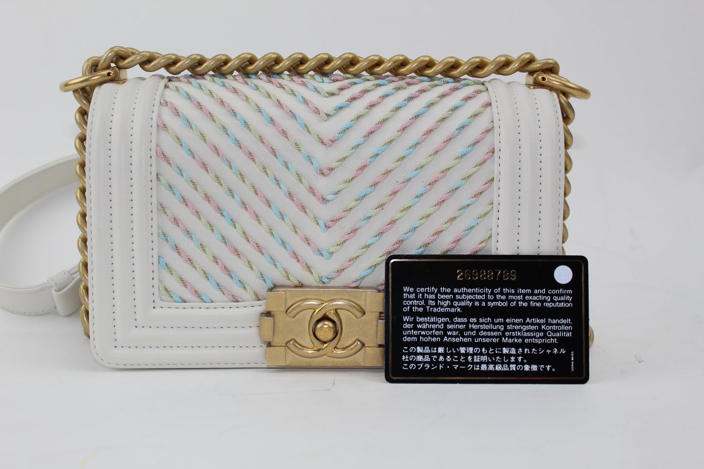 CHANEL SMALL BOY HANDBAG