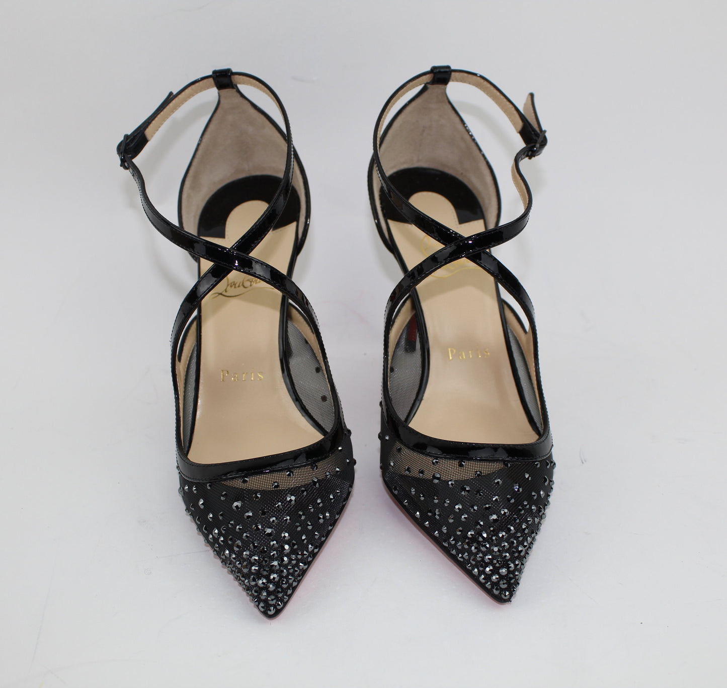 CHRISTIAN LOUBOUTIN TWISTISSIMA STRASS 85mm