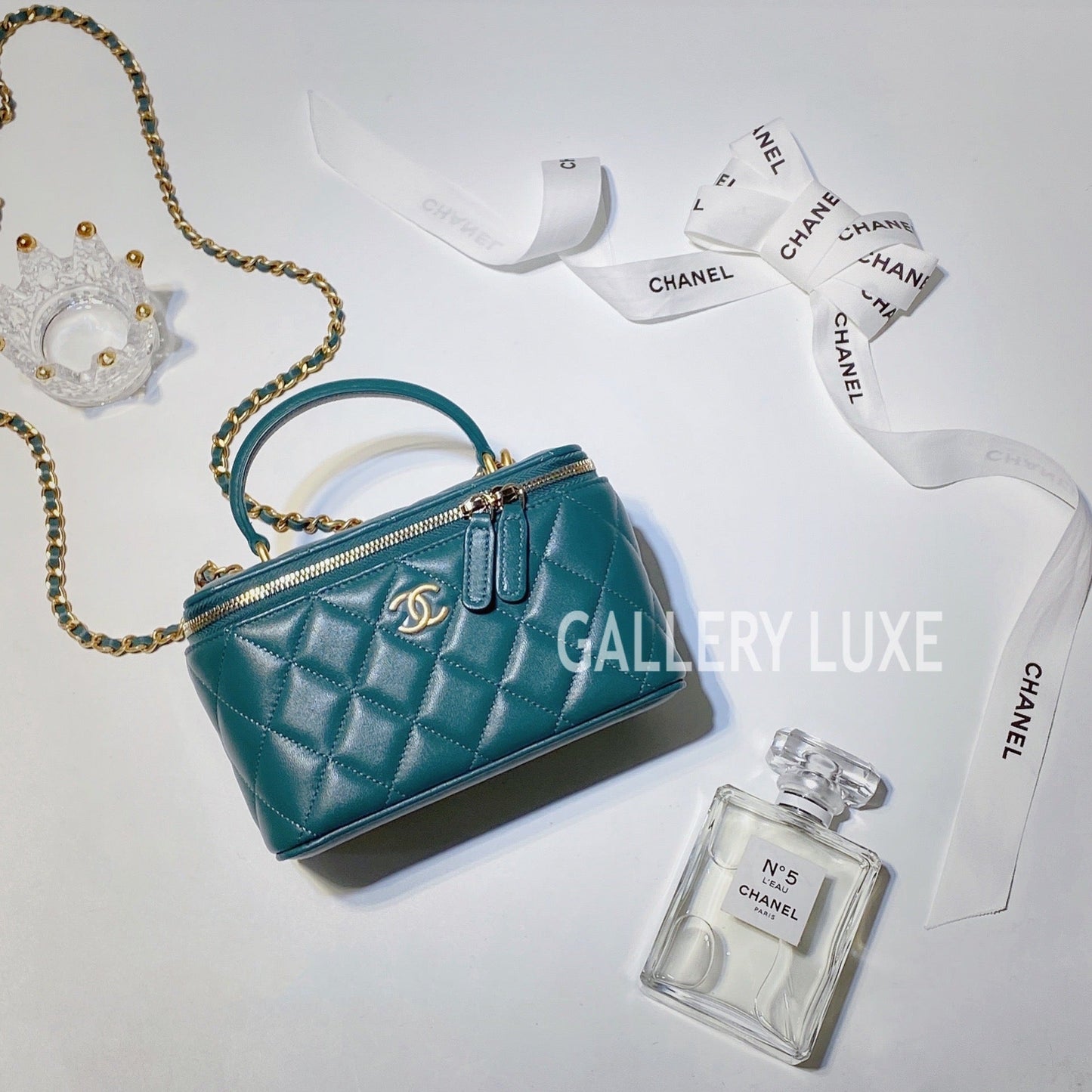 No.3253-Chanel Timeless Classic Handle Vanity With Chain (Brand New / 全新)