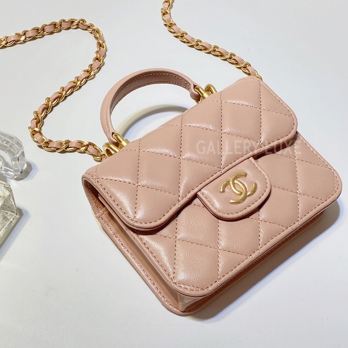 No.2980-Chanel Small Timeless Classic Handle  With Chain (Brand New /全新)