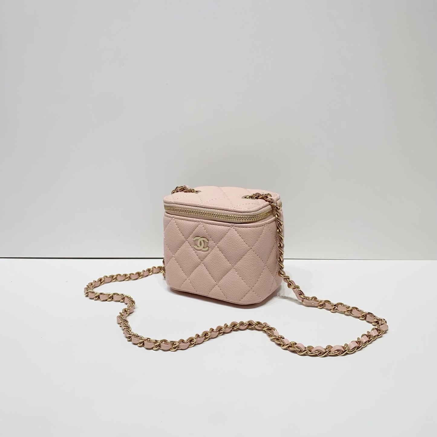 Chanel Caviar Mini Vanity With Classic Chain (Unused / 未使用品)