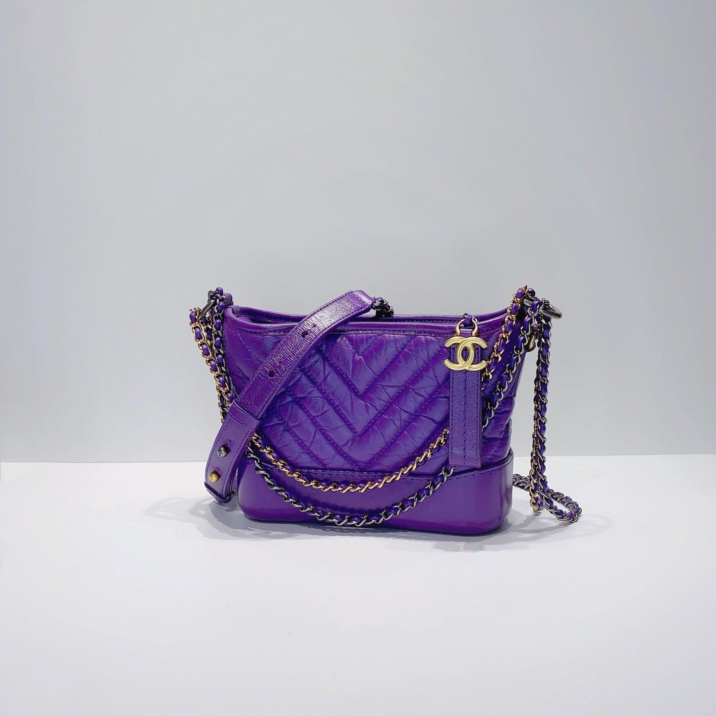No.3688-Chanel Small Chevron Gabrielle Hobo Bag
