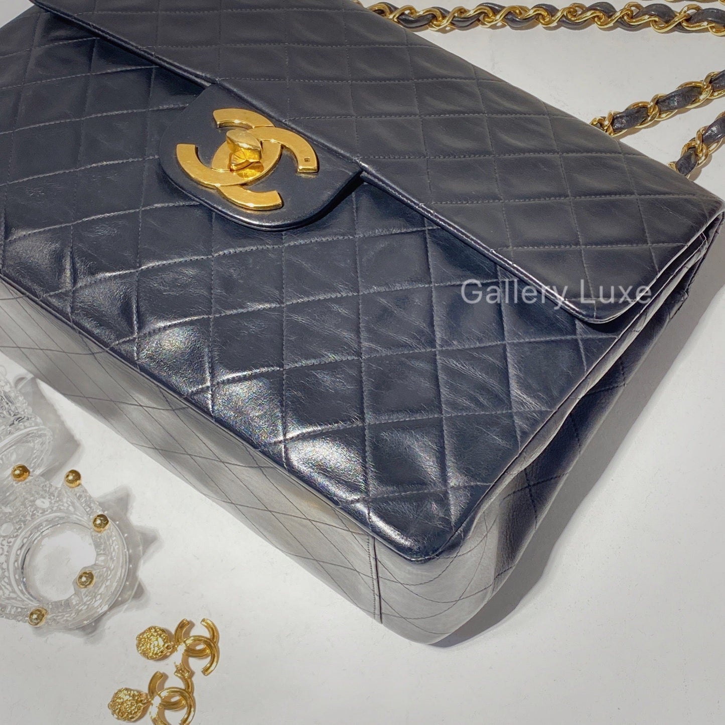 No.2179-Chanel Vintage Maxi Jumbo Flap Bag