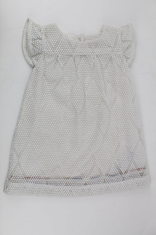 BURBERRY SABBY EYELET SHIFT DRESS