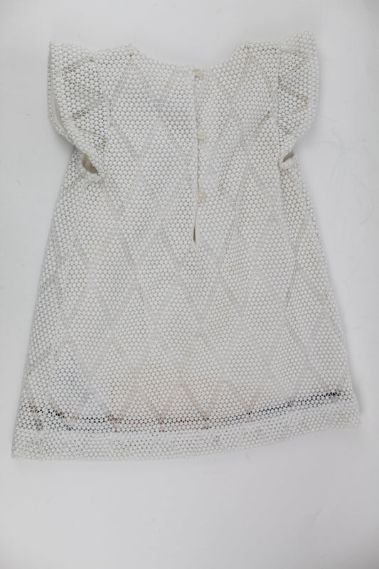 BURBERRY SABBY EYELET SHIFT DRESS