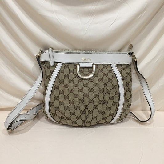 Luxury Gucci Trending 2025 Brown White GG Canvas Crossbody Bag Sku# 72021