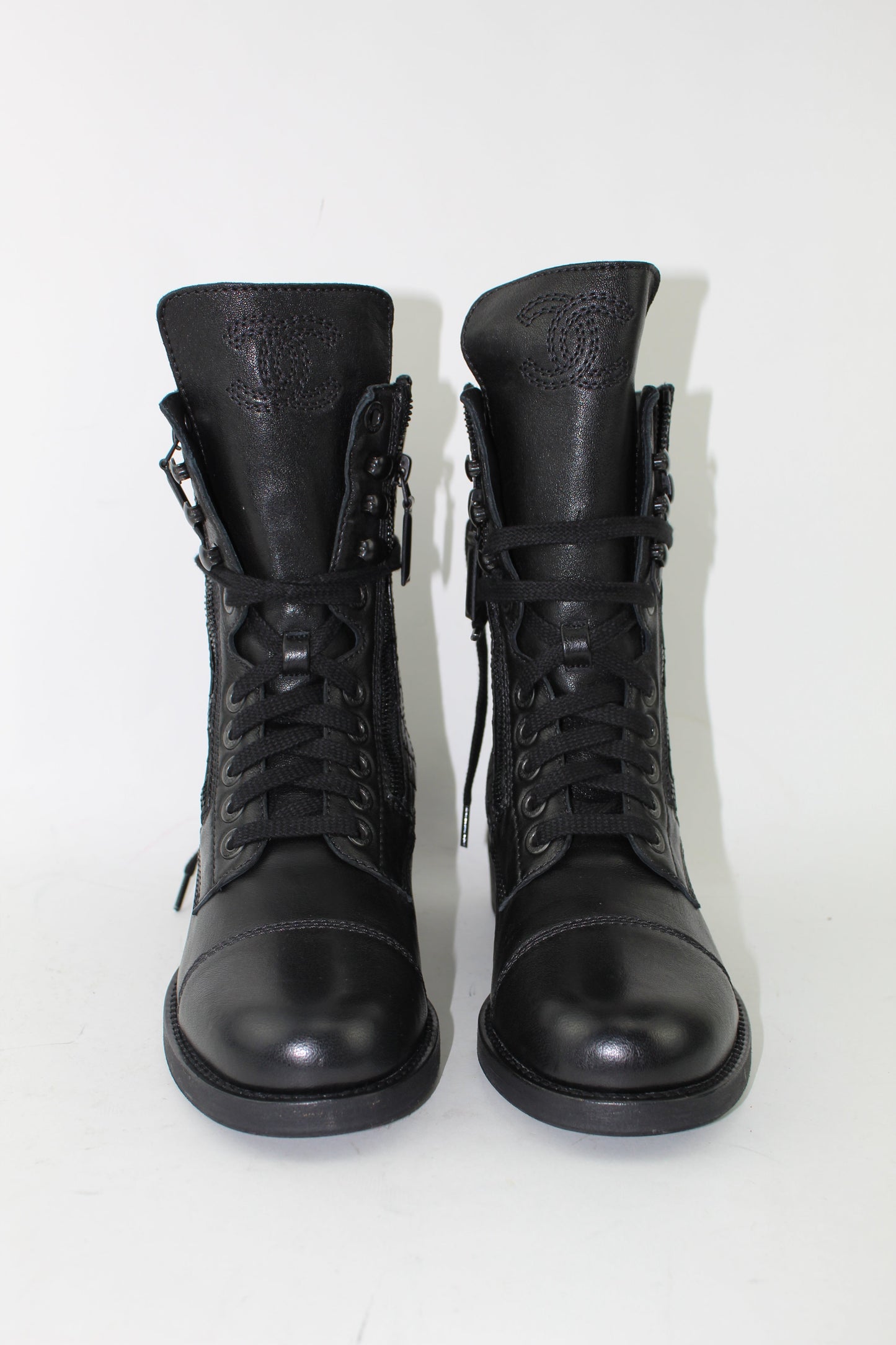 CHANEL COMBAT BOOTS