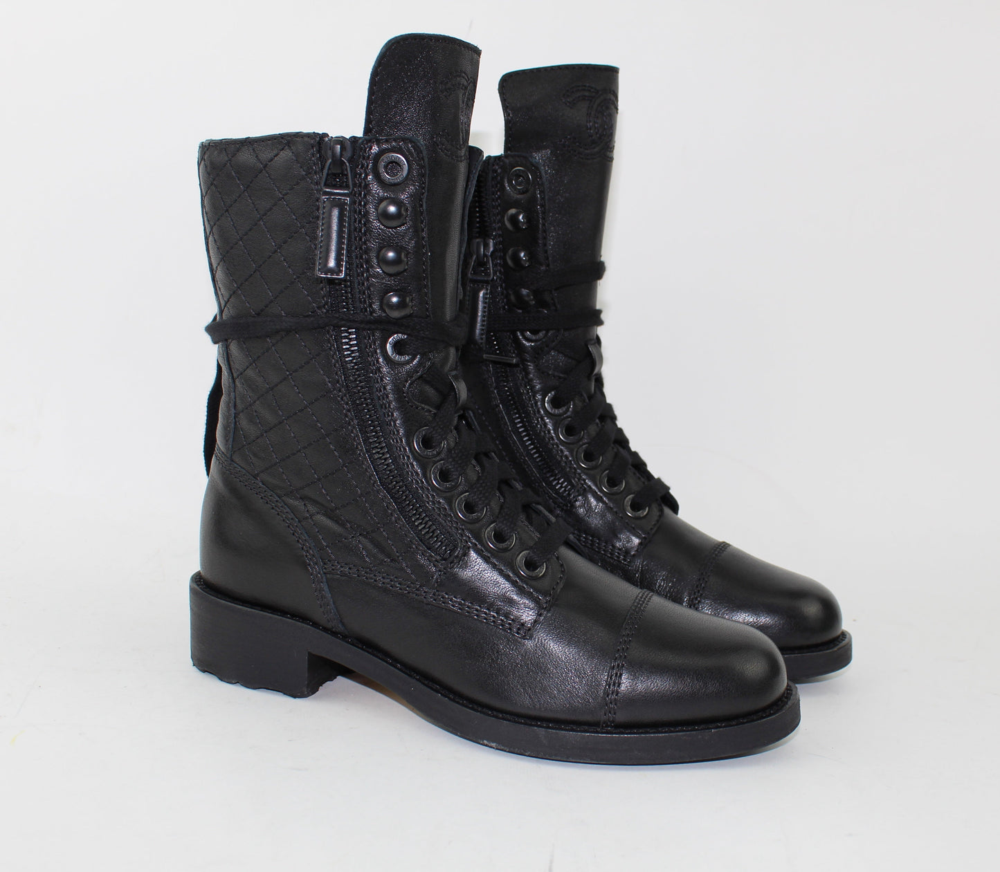 CHANEL COMBAT BOOTS