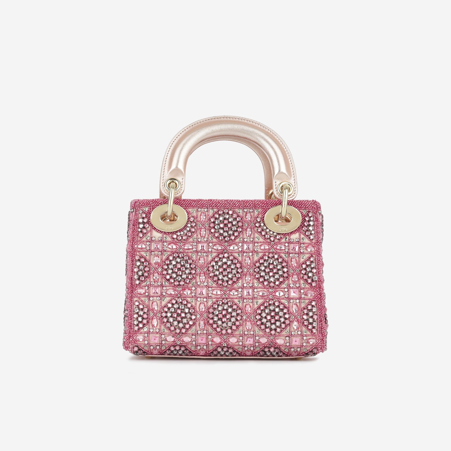 Luxury Dior Mini Lady Luxury Dior - Pink Crystal Beaded