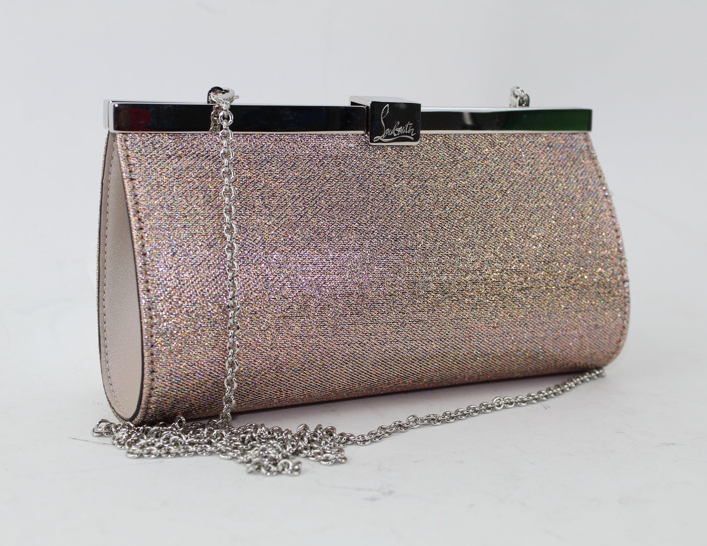 CHRISTIAN LOUBOUTIN PALMETTE SMALL EVENING CLUTCH