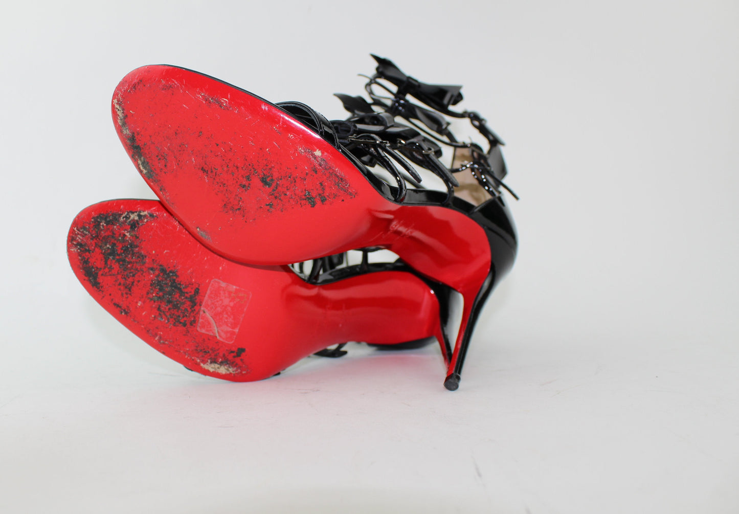 CHRISTIAN LOUBOUTIN GIRLYSTRAPPI BOW 100MM