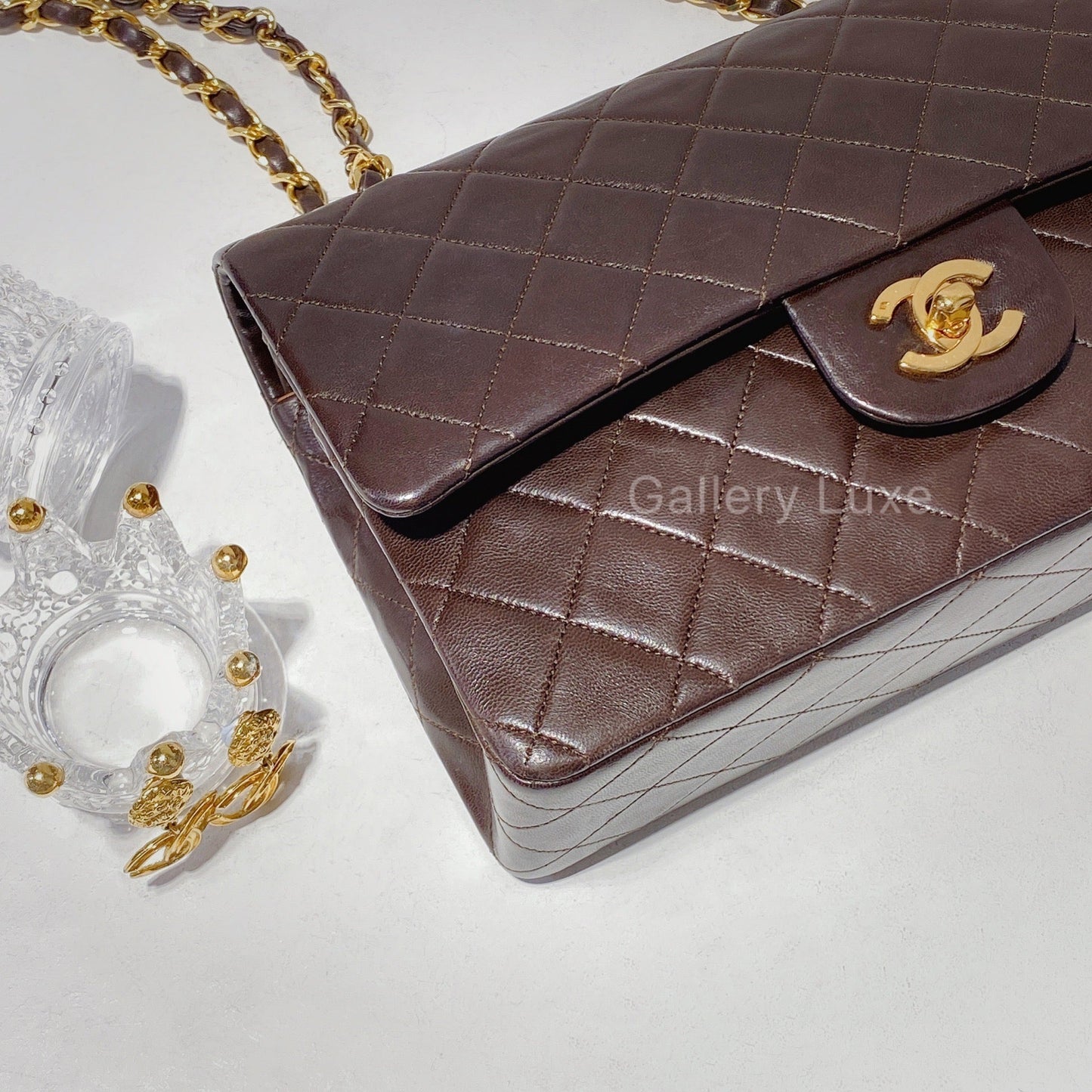 No.2303-Chanel Vintage Classic Lambskin Flap Bag 25cm