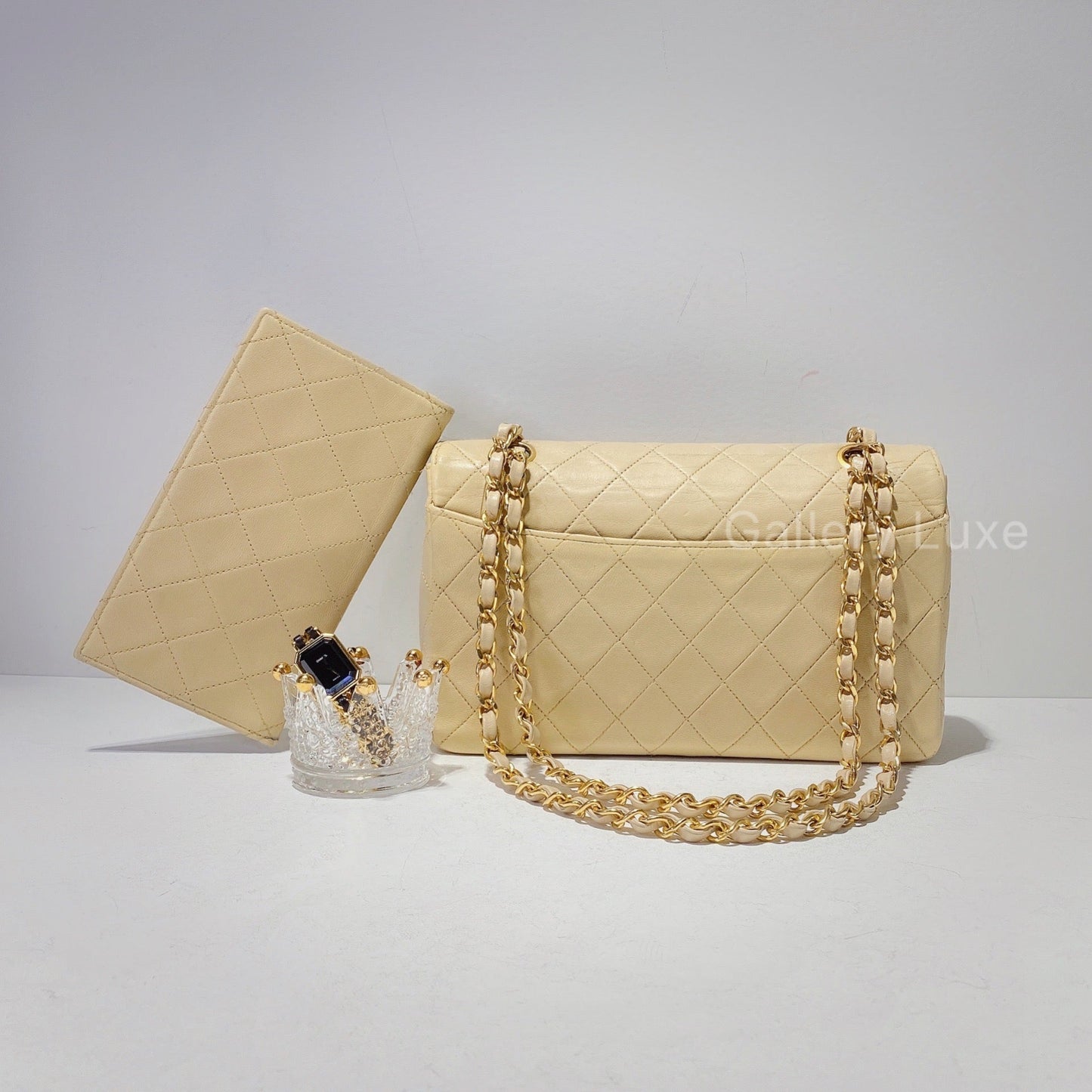 No.2413-Chanel Vintage Lambskin Flap Bag