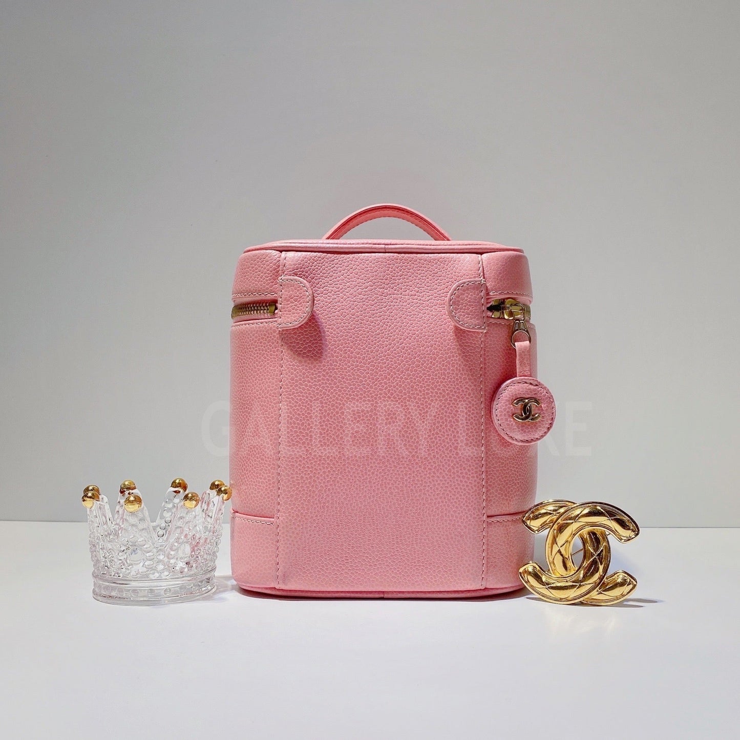 No.3259-Chanel Vintage Caviar Vanity Case