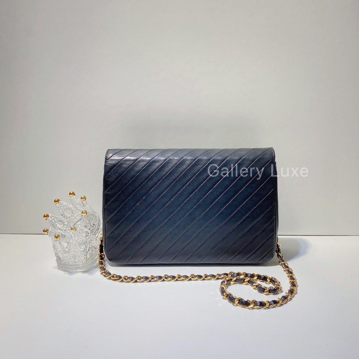 No.2677-Chanel Vintage Lambskin Single Flap Bag
