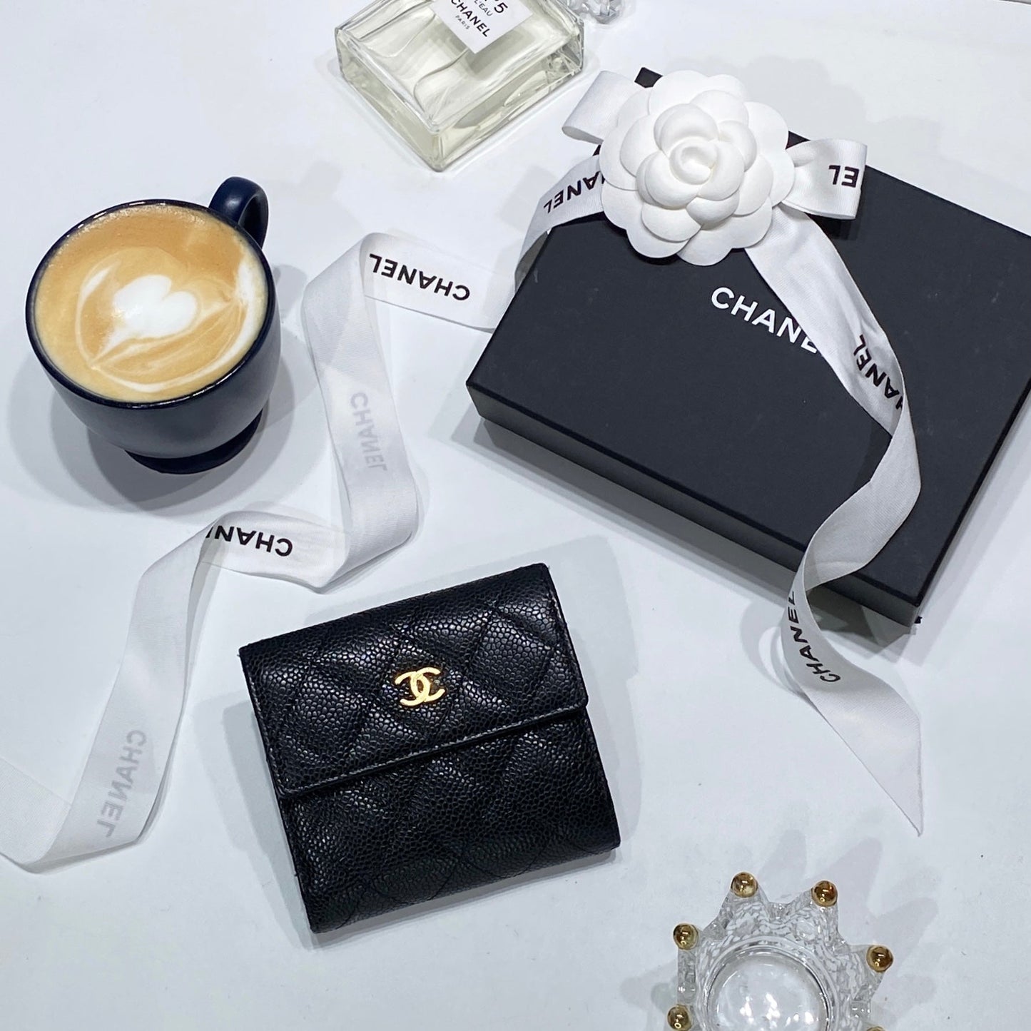 No.3440-Chanel Caviar Timeless Classic Short Wallet