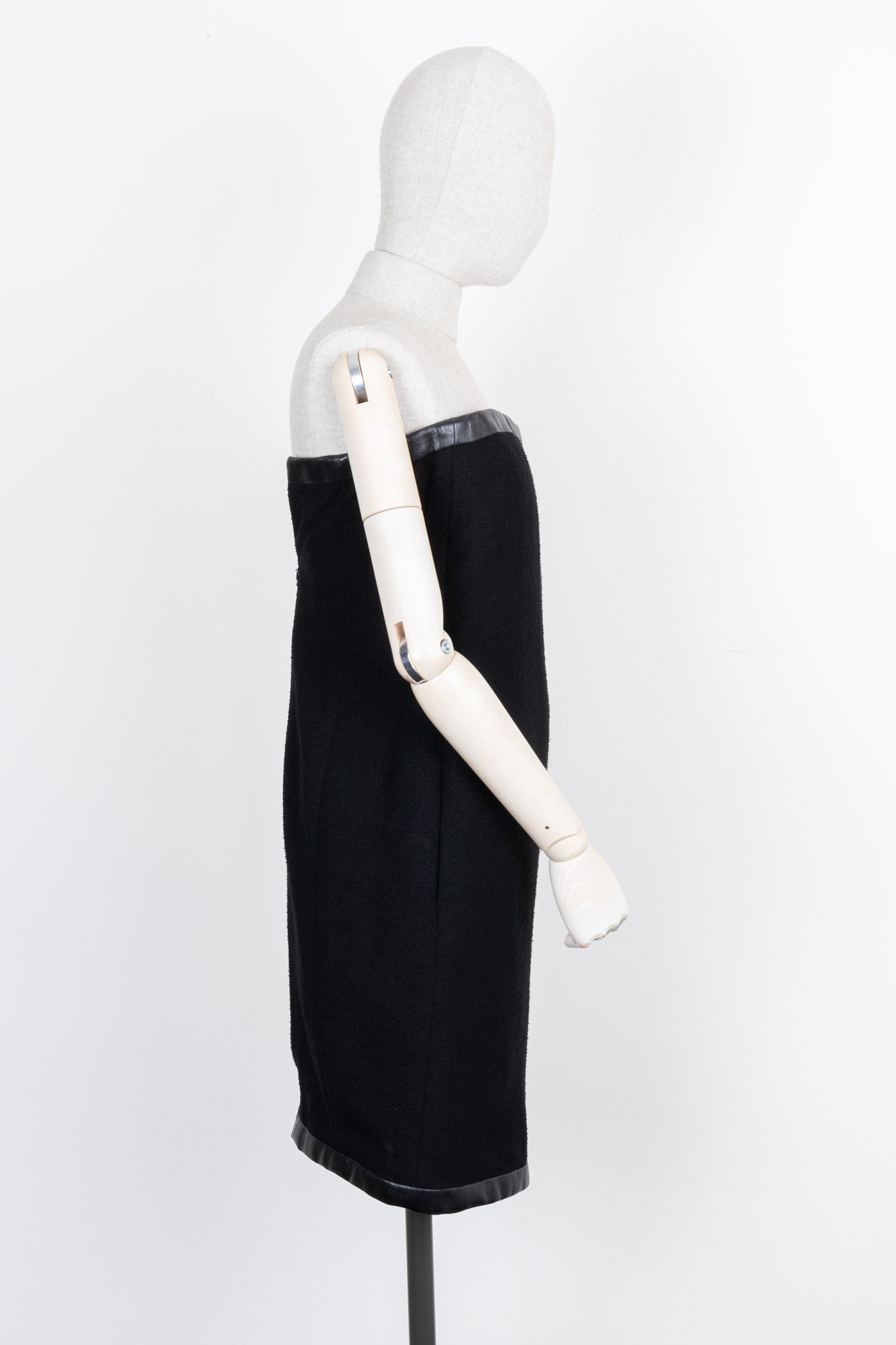 CHANEL Tube Dress Black Tweed