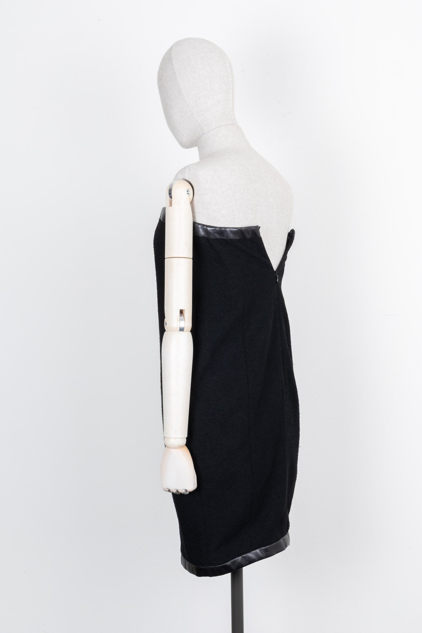 CHANEL Tube Dress Black Tweed