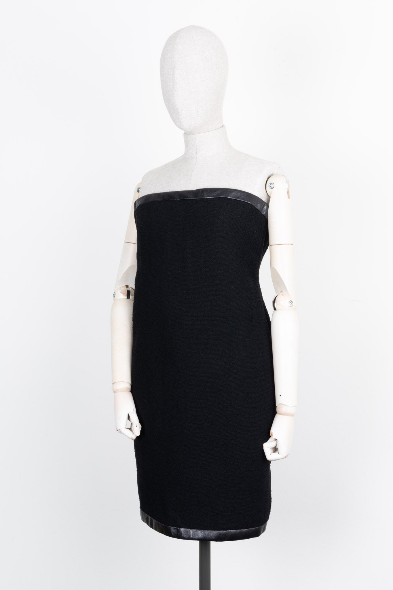 CHANEL Tube Dress Black Tweed