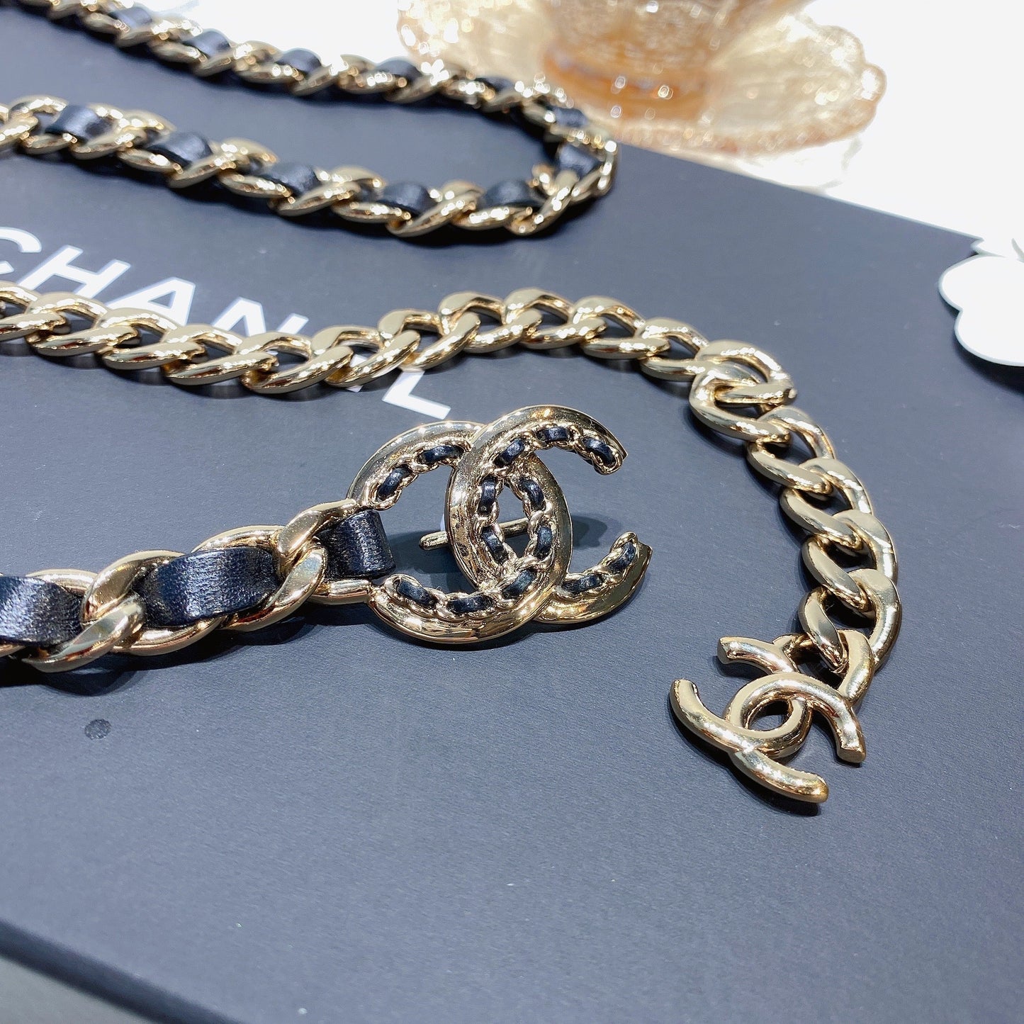 No.3568-Chanel Metal & Lambskin Belt (Brand New / 全新貨品)
