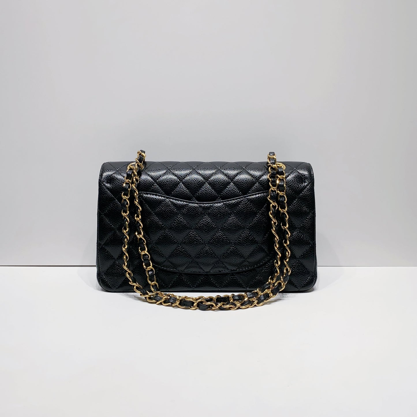 No.4417-Chanel Caviar Medium Timeless Classic Flap Bag 25cm