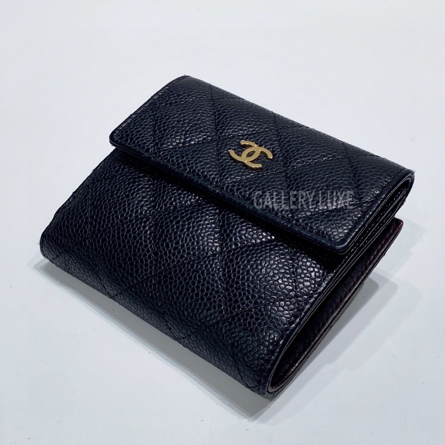 No.3440-Chanel Caviar Timeless Classic Short Wallet