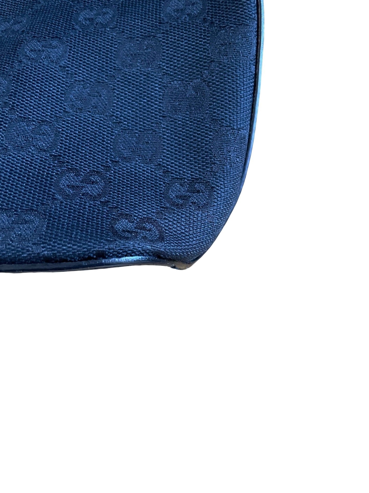 Luxury Gucci Black Jacquard Leather Shoulder Bag