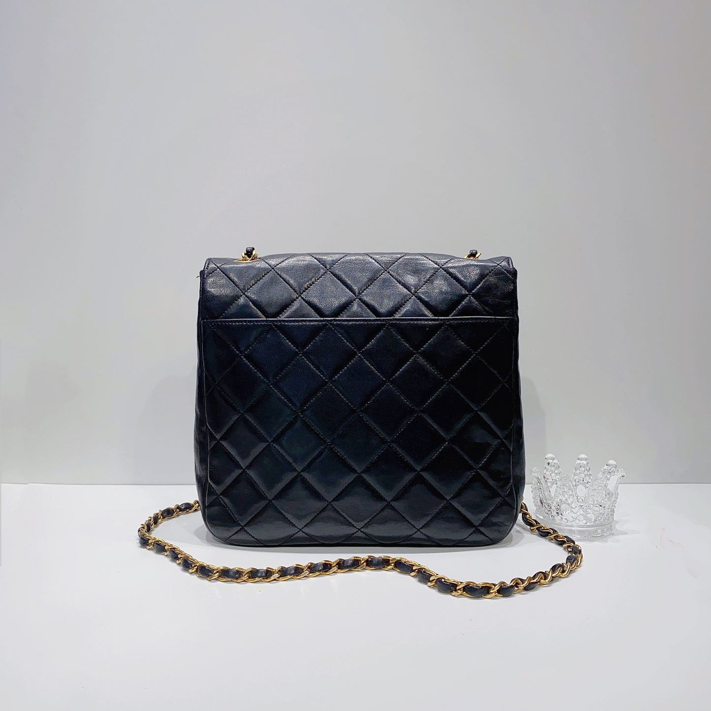 No.3701-Chanel Vintage Lambskin Flap Bag