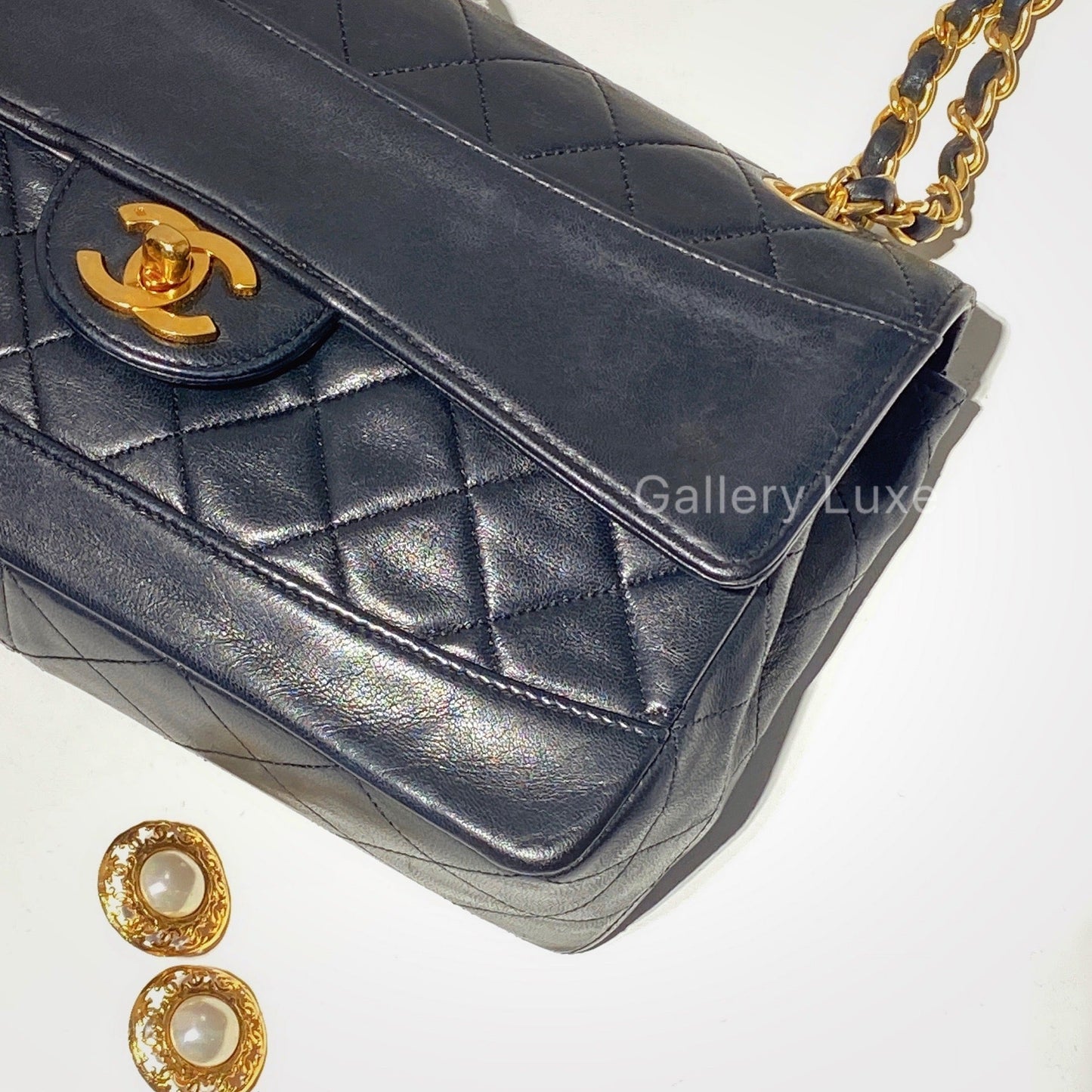 No.2485-Chanel Vintage Lambskin Flap Bag