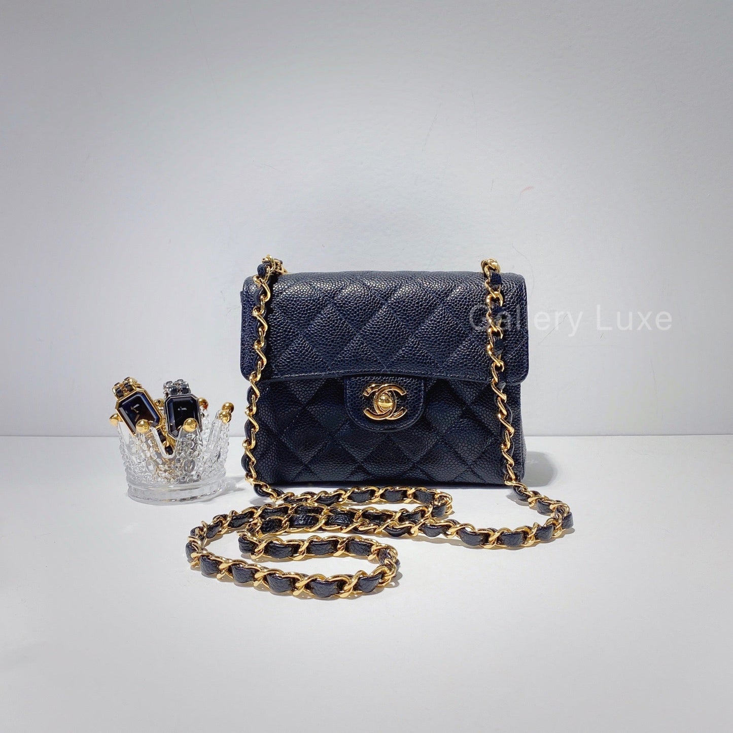 No.2263-Chanel Vintage Caviar CF Mini 17cm