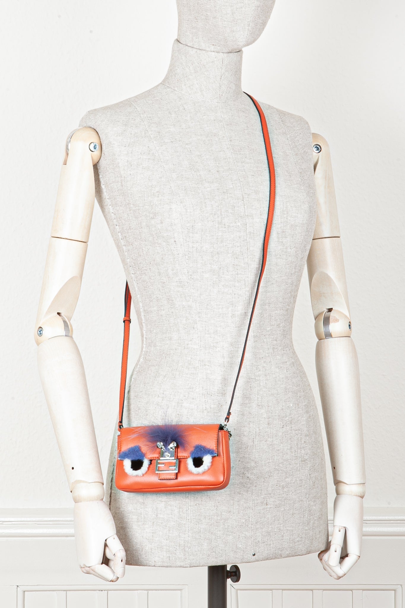 Luxury Fendi Micro Monster Baguette