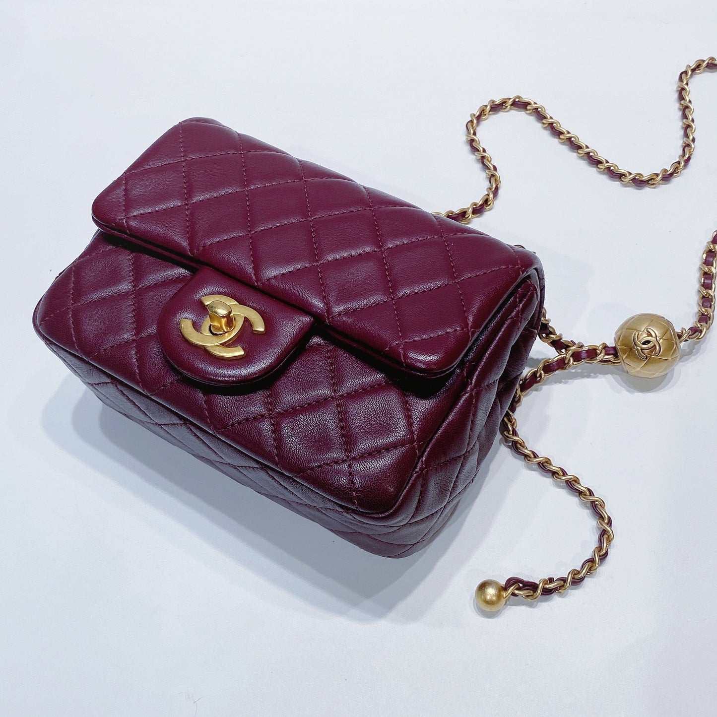 No.3629-Chanel Pearl Crush Square Mini Flap Bag