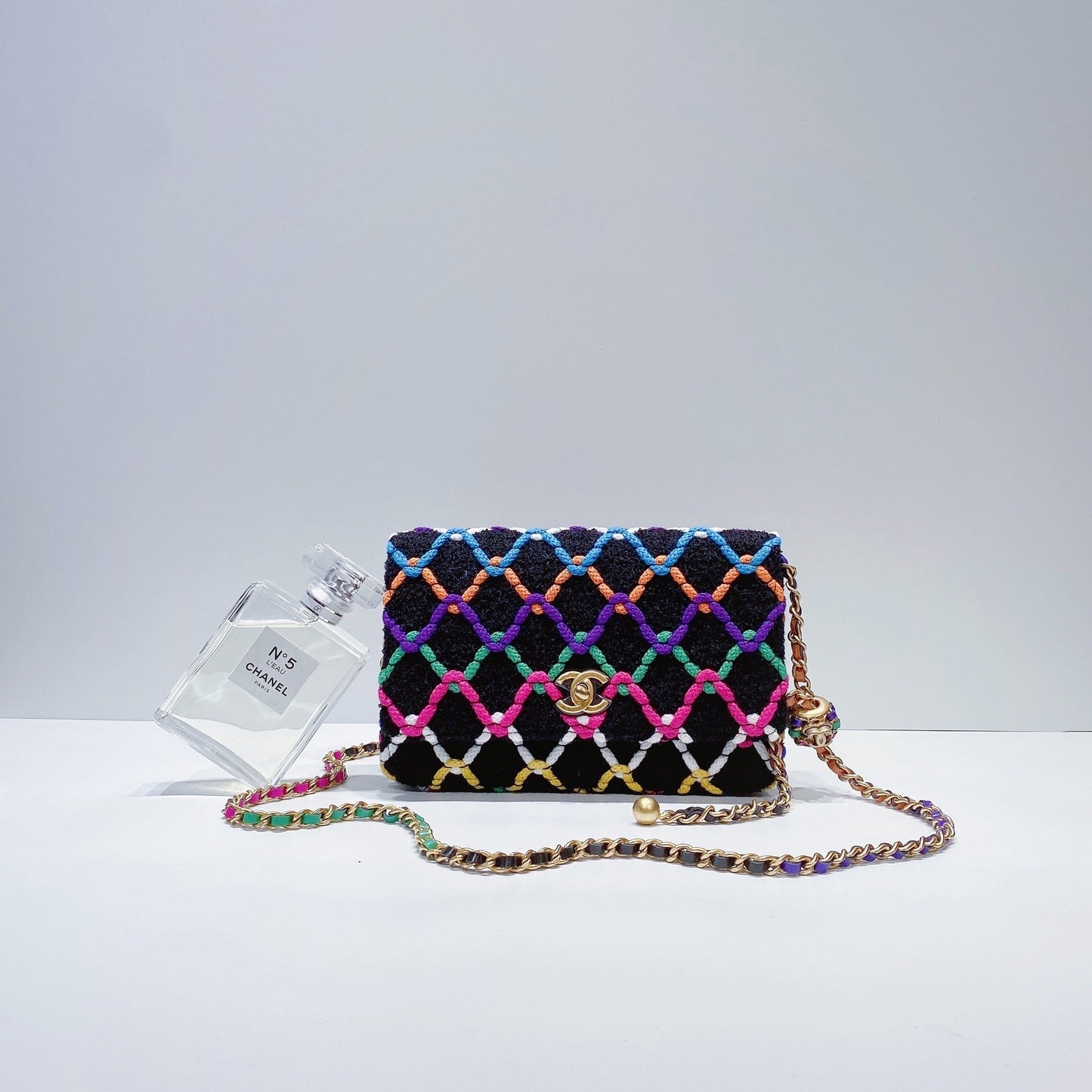 No.001342-1-Chanel Tweed Pearl Crush Wallet On Chain (Brand New / 全新貨品)