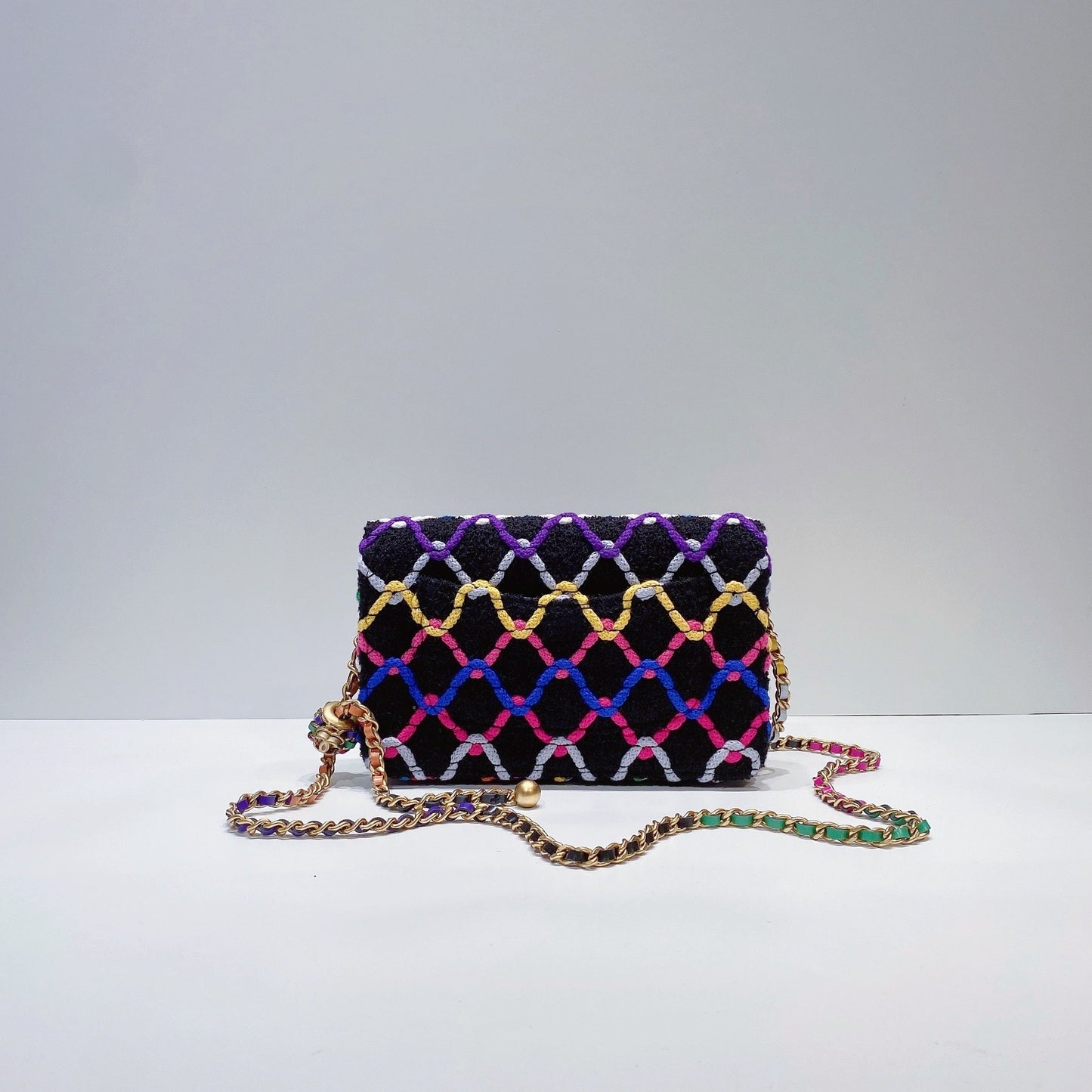 No.001342-1-Chanel Tweed Pearl Crush Wallet On Chain (Brand New / 全新貨品)