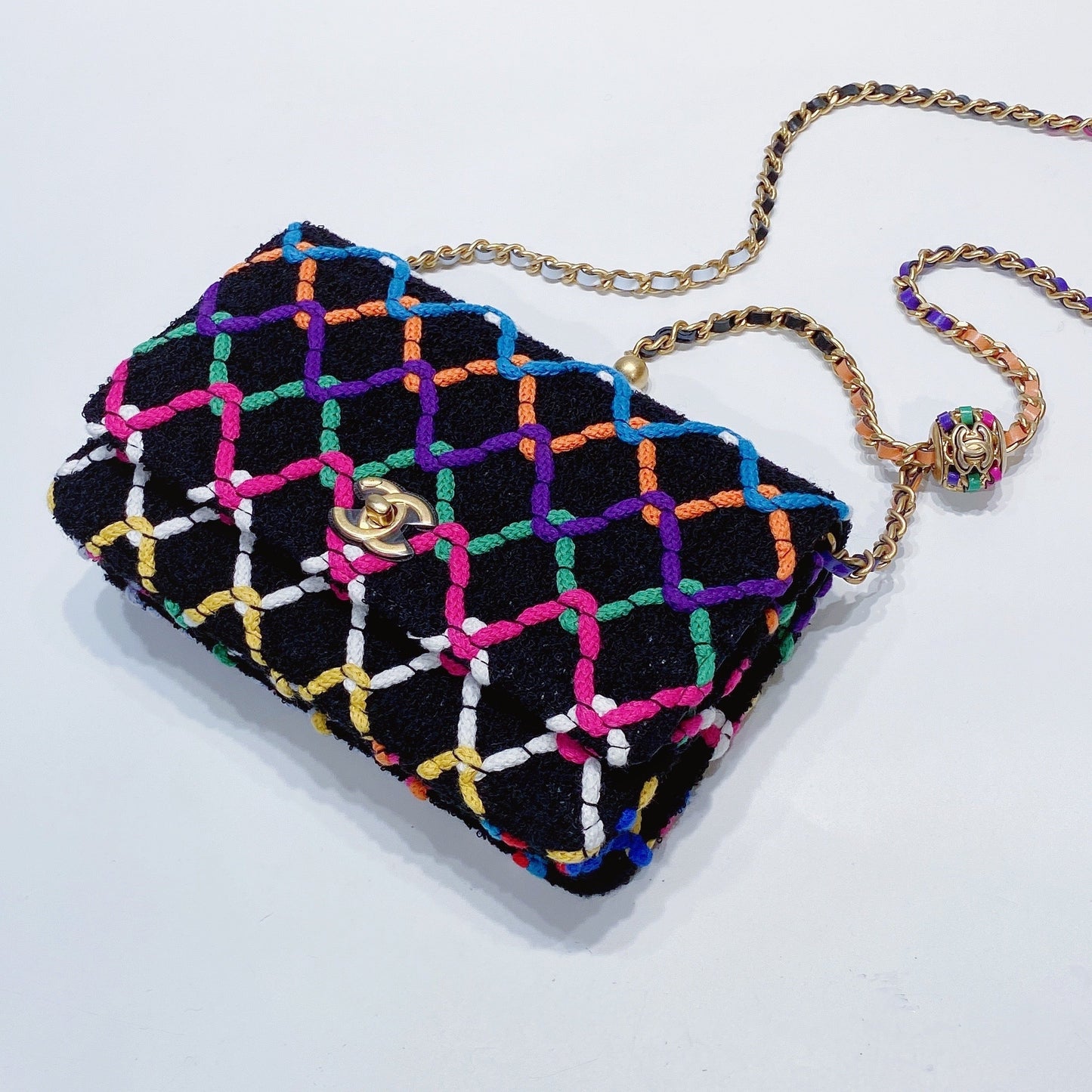No.001342-1-Chanel Tweed Pearl Crush Wallet On Chain (Brand New / 全新貨品)