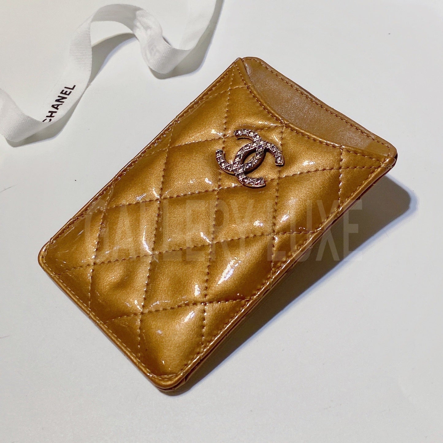 No.3220-Chanel Patent Brilliant Card Holder