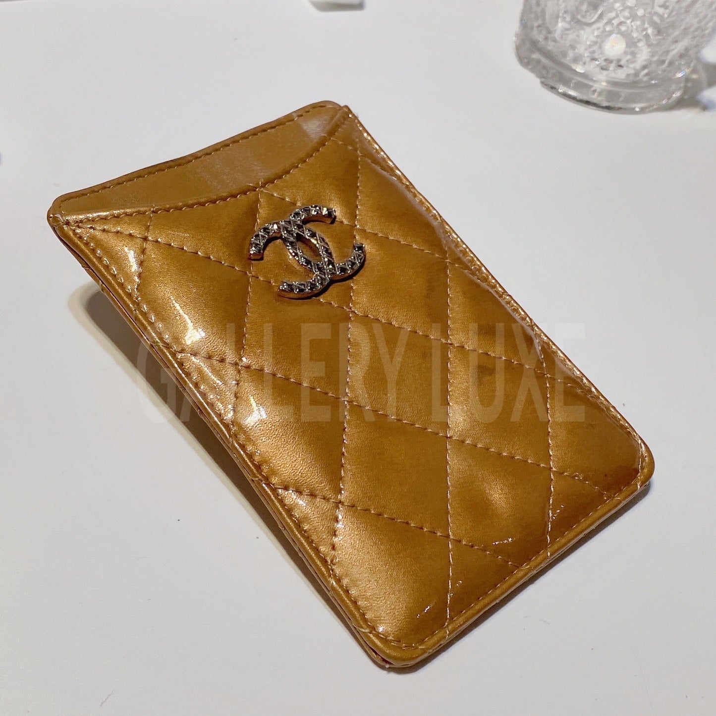 No.3220-Chanel Patent Brilliant Card Holder