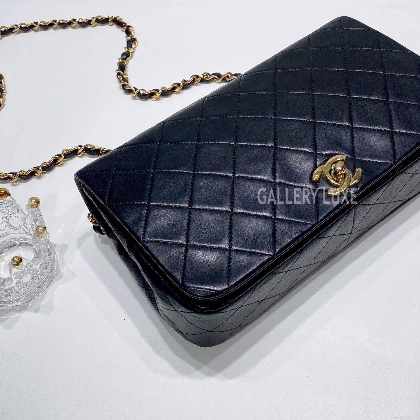 No.3453-Chanel Vintage Lambskin Flap Bag