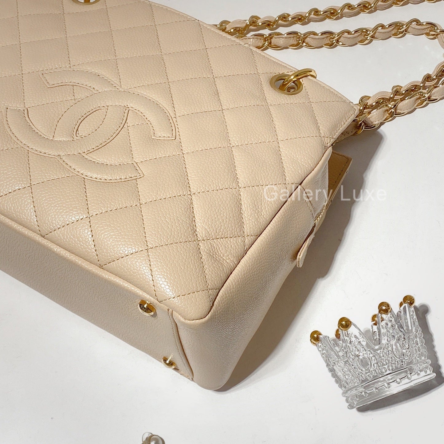 No.2316-Chanel Vintage Caviar Petite Timeless Tote Bag