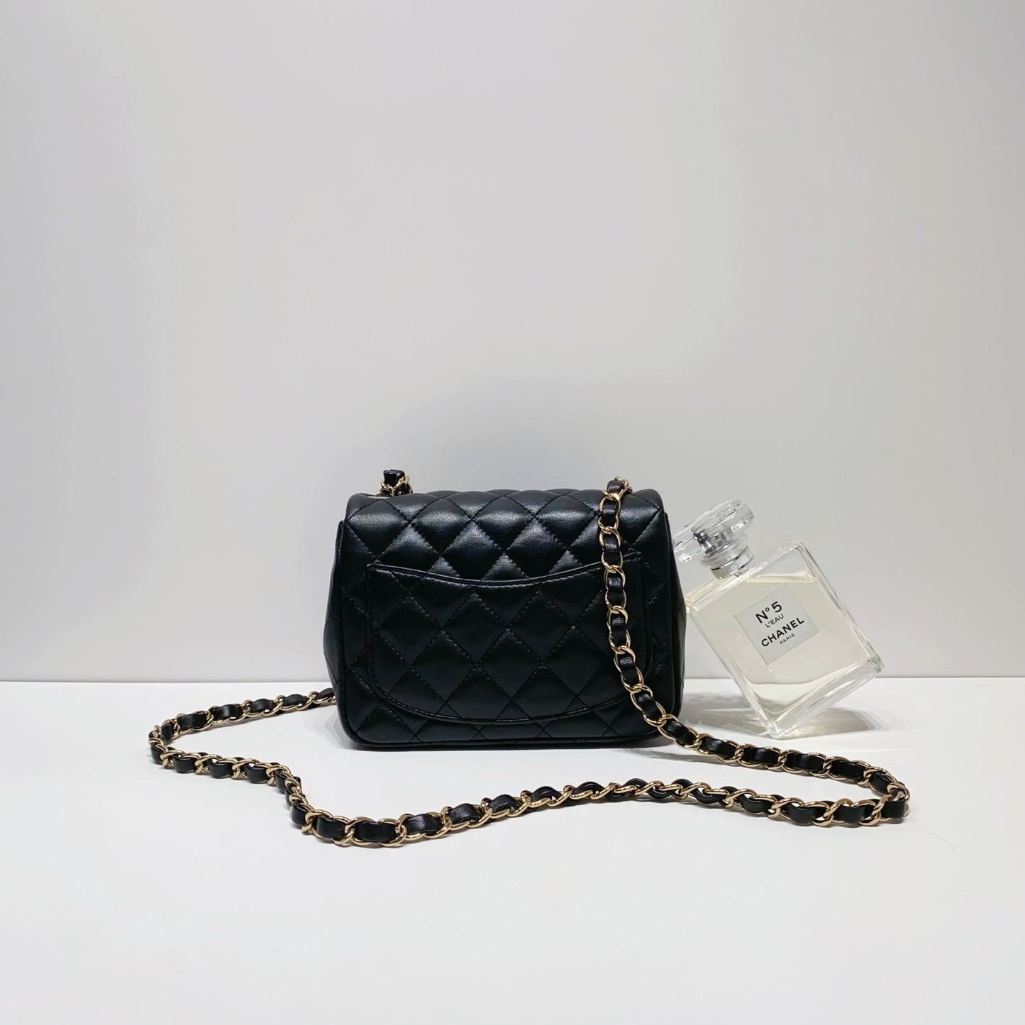 No.4291-Chanel Lambskin Square Mini Classic Flap 17cm